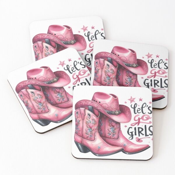 Item preview, Lets Go Girl, Pink Cowboy Boots designed and sold by deniz kaya.