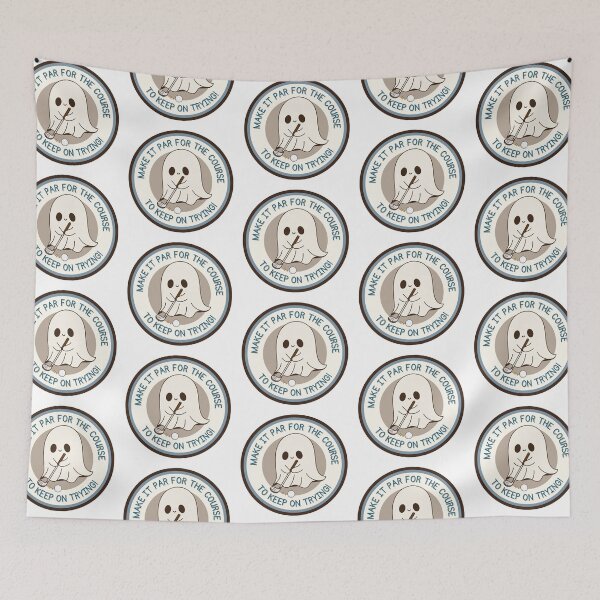 Item preview, par for the course golf ghost growth mindset designed and sold by KimRG.