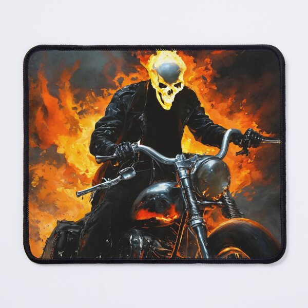 Item preview, ghost rider, fire, motorcycle, skeleton designed and sold by DonnaBlankaArt.