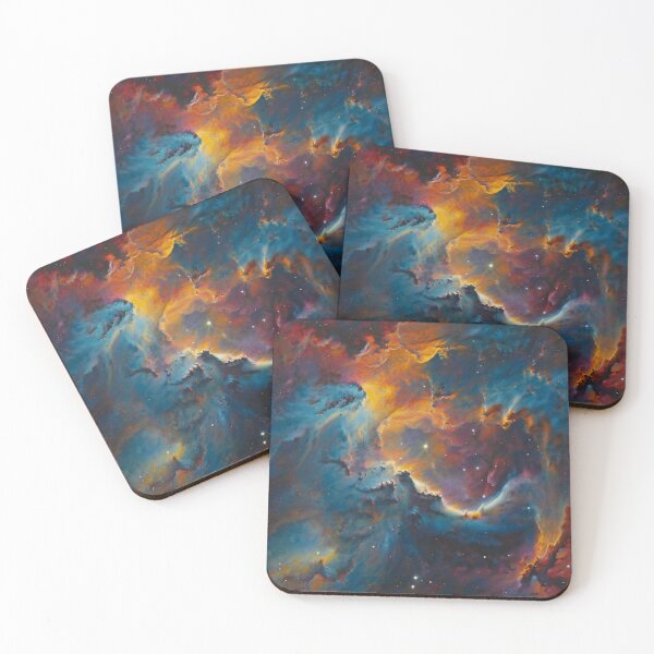 Item preview, Blue and Yellow Cosmic Radiance designed and sold by BirdsnStuff.