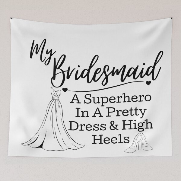 Item preview, Funny Bridesmaid Saying designed and sold by StoneybrokeM.