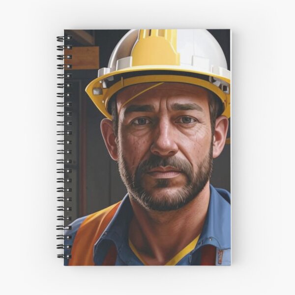 Item preview, construction worker, man, helmet, worker designed and sold by DonnaBlankaArt.