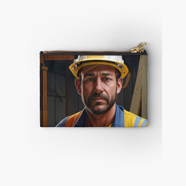 Item preview, construction worker, man, helmet, worker designed and sold by DonnaBlankaArt.