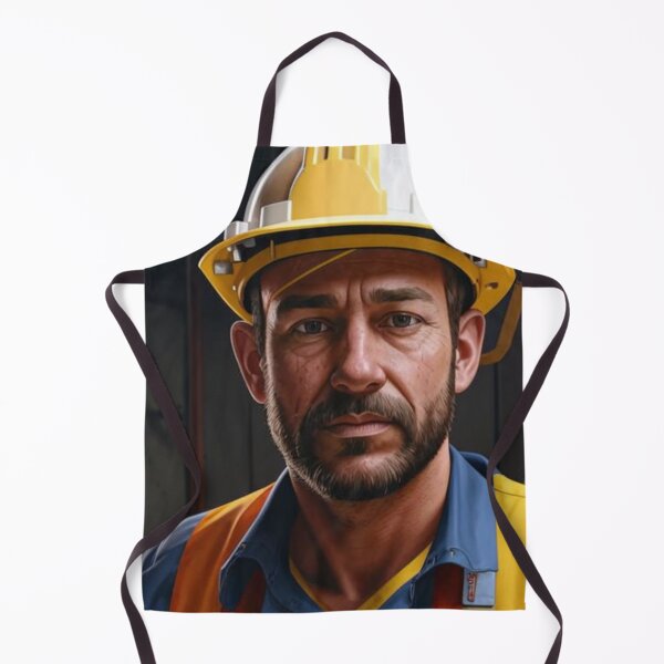 Item preview, construction worker, man, helmet, worker designed and sold by DonnaBlankaArt.