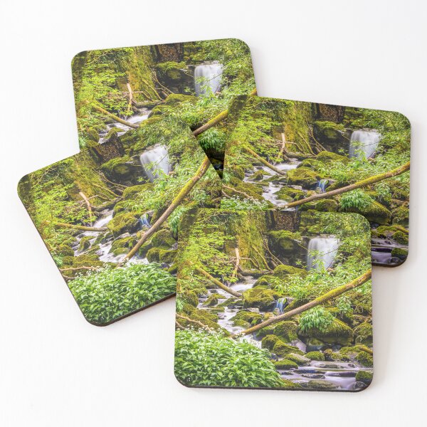 Item preview, Enchanted Flow: Waterfall and Wild Garlic in Downhill Forest designed and sold by KMNscapes – Ireland Prints & Beyond.