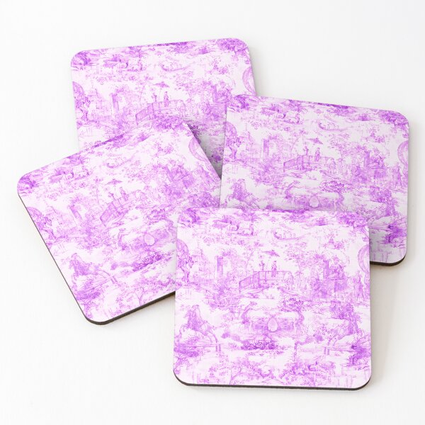 Item preview, Amethyst Pastoral Chinoiserie Toile designed and sold by TheChinoiserie.