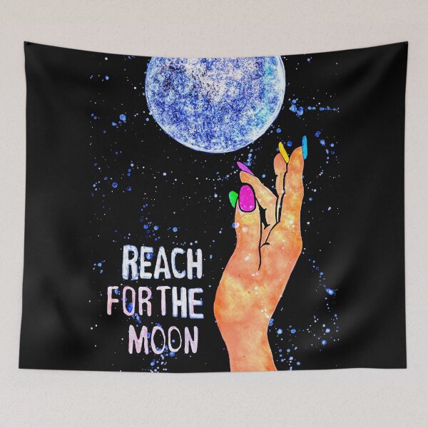 Item preview, REACH FOR THE MOON designed and sold by SOLSKETCHES.