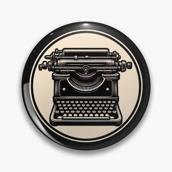 Item preview, Retro Typewriter - Creative Writing Art (Black Background) designed and sold by MusesWhispers.