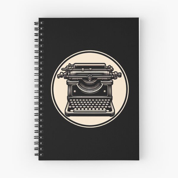 Item preview, Retro Typewriter - Creative Writing Art (Black Background) designed and sold by MusesWhispers.