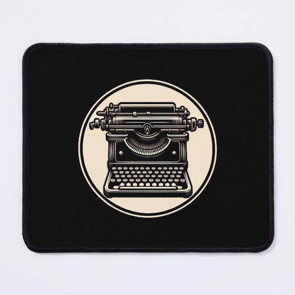 Item preview, Retro Typewriter - Creative Writing Art (Black Background) designed and sold by MusesWhispers.