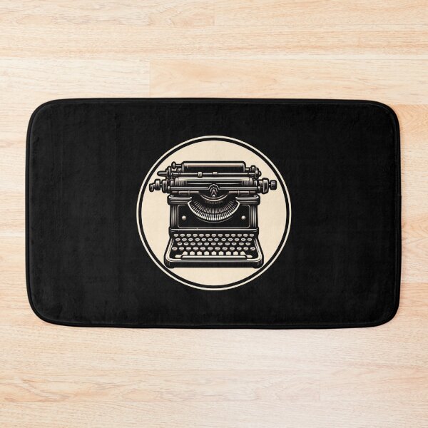 Item preview, Retro Typewriter - Creative Writing Art (Black Background) designed and sold by MusesWhispers.