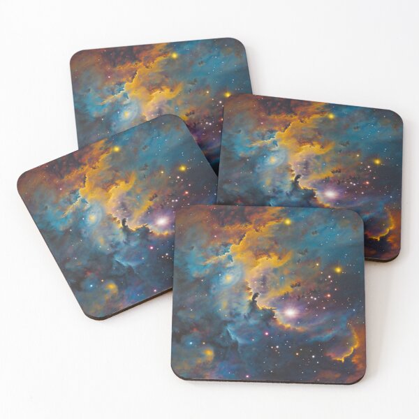Item preview, Blue and Yellow Cosmic Radiance designed and sold by BirdsnStuff.