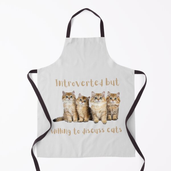 Item preview, Introverted but willing to discuss cats. designed and sold by Designfs.
