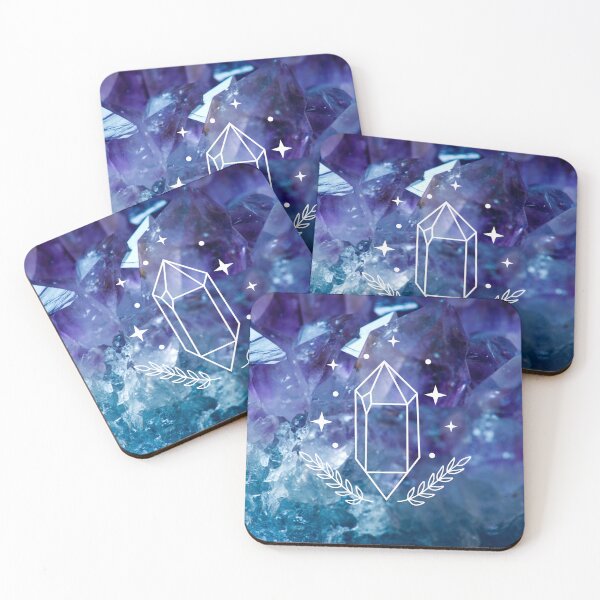Item preview, Aqua Aura Quartz Blue Crystals designed and sold by WildWoodlandWitch.