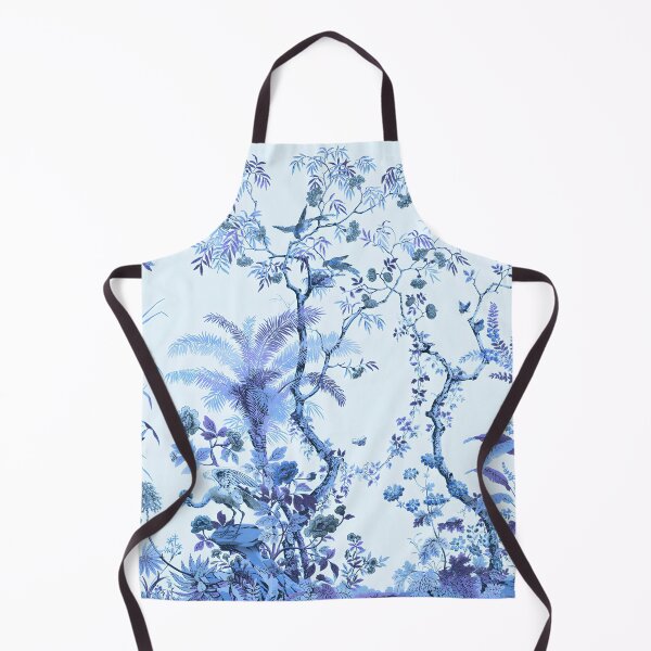 Item preview, Navy Chinoiserie Enchanted Forest designed and sold by TheChinoiserie.