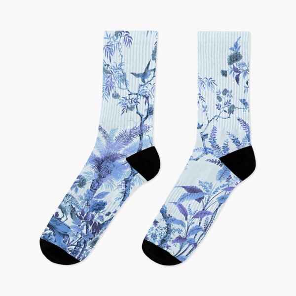 Item preview, Navy Chinoiserie Enchanted Forest designed and sold by TheChinoiserie.