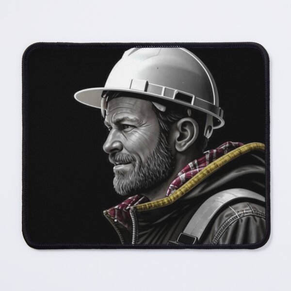 Item preview, construction worker, man, helmet, worker designed and sold by DonnaBlankaArt.
