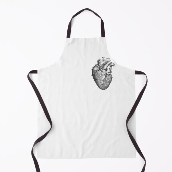 Item preview, Vintage Anatomy Heart illustration on transparent background designed and sold by EmeraldeaArt.