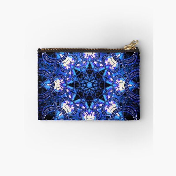 Item preview, "On the Edge of Bliss" (Blue Tones) - Geometric Abstract Mandala  designed and sold by Leah McNeir.