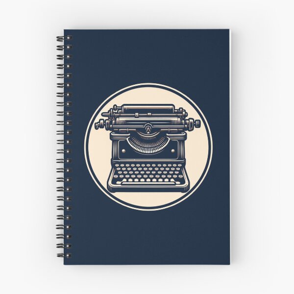 Item preview, Retro Typewriter - Creative Writing Art (Blue Background) designed and sold by MusesWhispers.