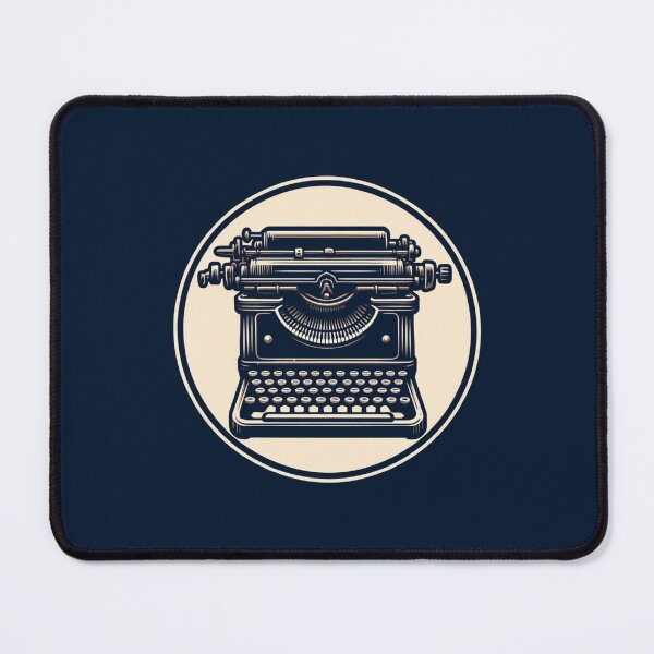 Item preview, Retro Typewriter - Creative Writing Art (Blue Background) designed and sold by MusesWhispers.