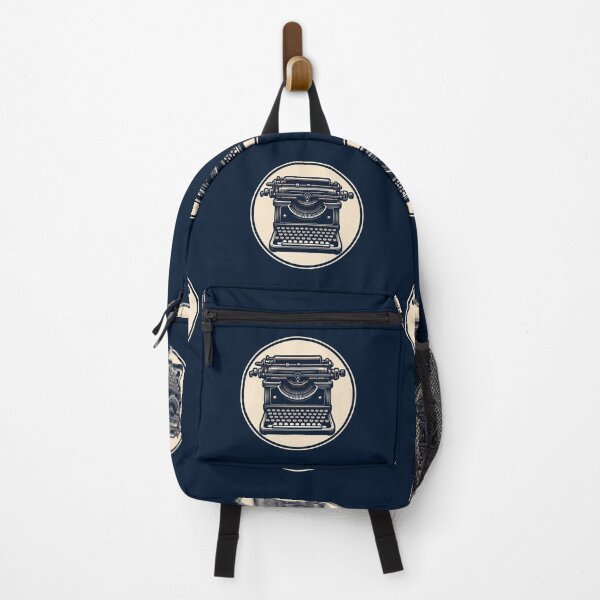 Item preview, Retro Typewriter - Creative Writing Art (Blue Background) designed and sold by MusesWhispers.