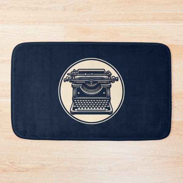 Item preview, Retro Typewriter - Creative Writing Art (Blue Background) designed and sold by MusesWhispers.