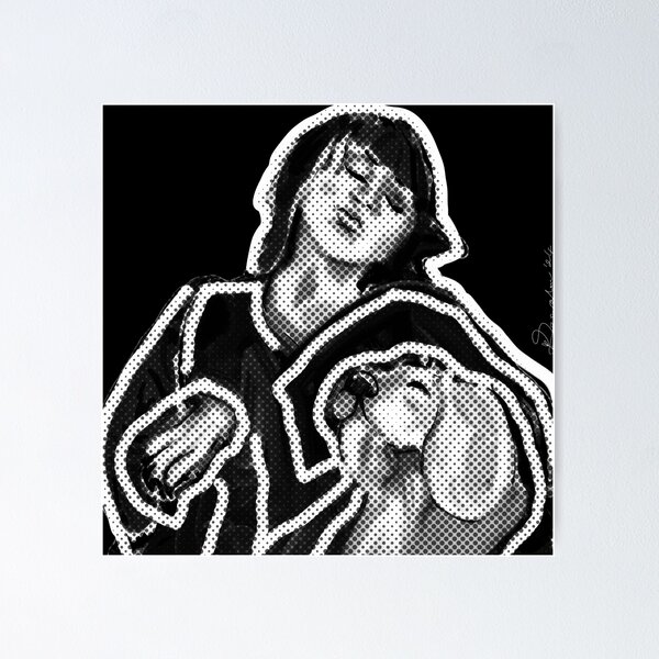 Cuddles With My Dog by iServalan Portrait Art Poster