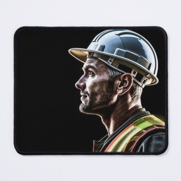 Item preview, construction worker, man, helmet, worker designed and sold by DonnaBlankaArt.