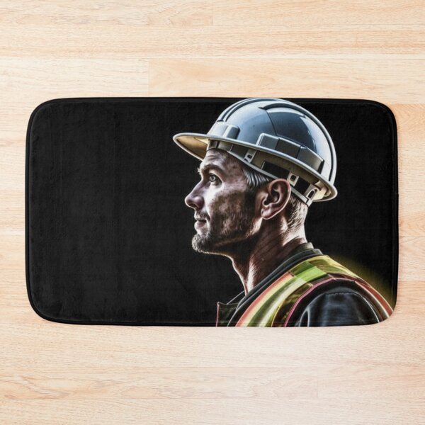Item preview, construction worker, man, helmet, worker designed and sold by DonnaBlankaArt.