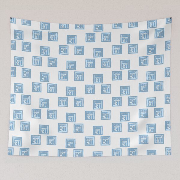 Item preview, Japanese | Light Blue & White Stamps | College Japan Language Major | Foreign Relations Graduate School Class | International Translator Job | University Degree Minor | StampHeed 001 designed and sold by StampHeed.