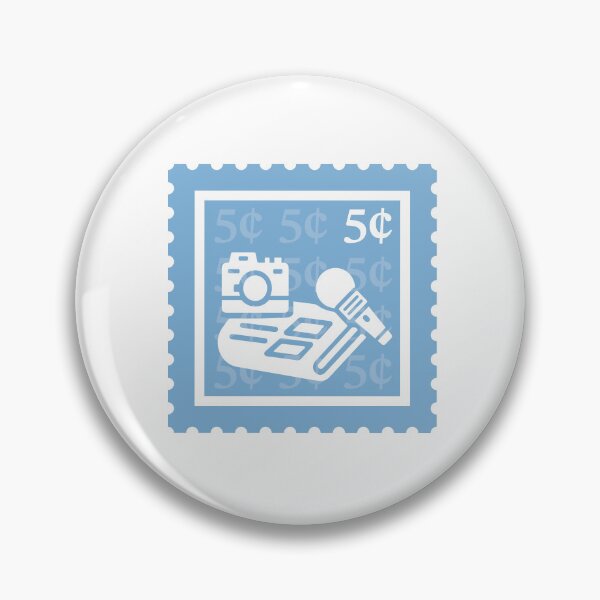 Item preview, Journalism | Light Blue & White Stamps | College Public Relations Major | Photography Media Graduate School Class | News Reporter Journalist Job | University Degree Minor | StampHeed 001 designed and sold by StampHeed.