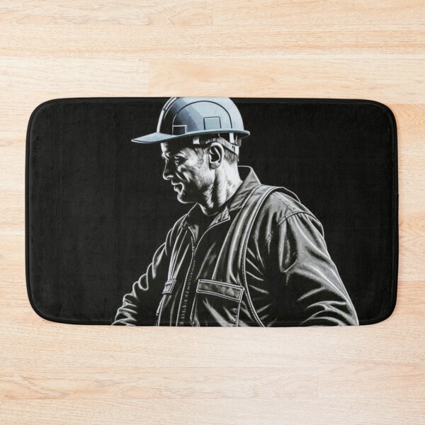 Item preview, construction worker, man, helmet, worker designed and sold by DonnaBlankaArt.