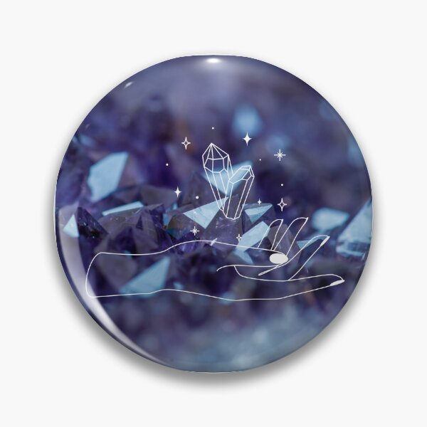 Item preview, Aqua Aura Quartz Blue Purple Crystals designed and sold by WildWoodlandWitch.