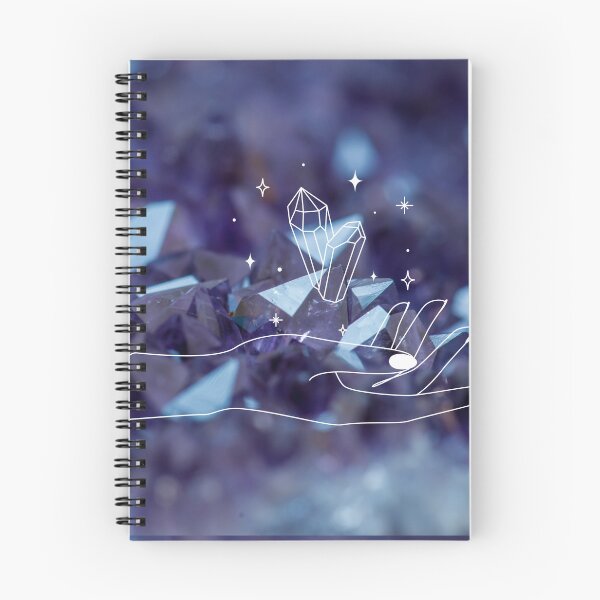 Item preview, Aqua Aura Quartz Blue Purple Crystals designed and sold by WildWoodlandWitch.