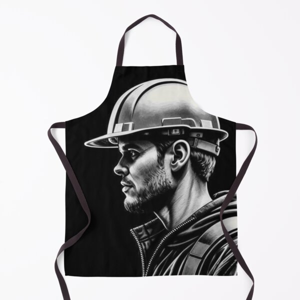 Item preview, construction worker, man, helmet, worker designed and sold by DonnaBlankaArt.