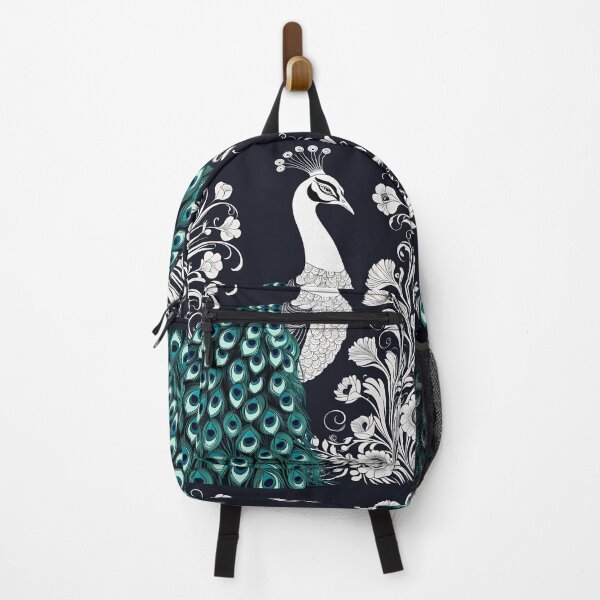 Item preview, Queen Of The Garden Peacock Amidst Flowers designed and sold by Glimmersmith.