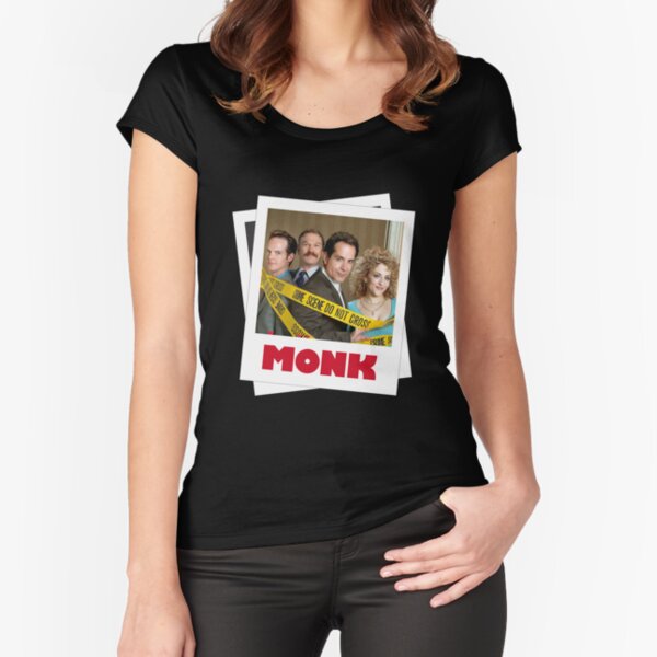 Item preview, Adrian Monk tv show Monk collage Sharona Fleming Leland Stottlemeyer Randy Disher black designed and sold by Quellirarts.