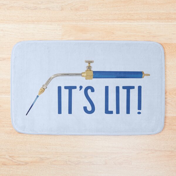 Item preview, It's lit! blue jewelry torch soldering tools metalsmith humor meme t-shirt designed and sold by MetalicBabe.