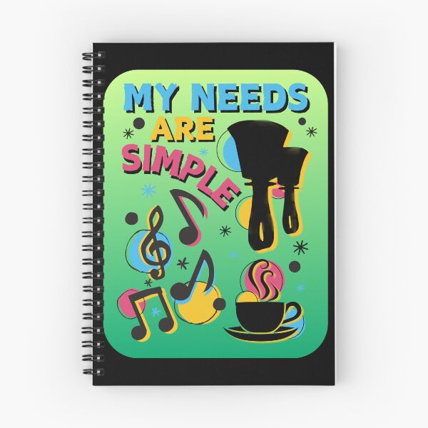 Item preview, My needs are simple - handbells, music and a hot drink designed and sold by CelticClapper.