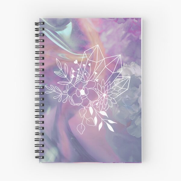 Item preview, Ethereal Pink Crystals Rose Quartz White Flower  designed and sold by WildWoodlandWitch.