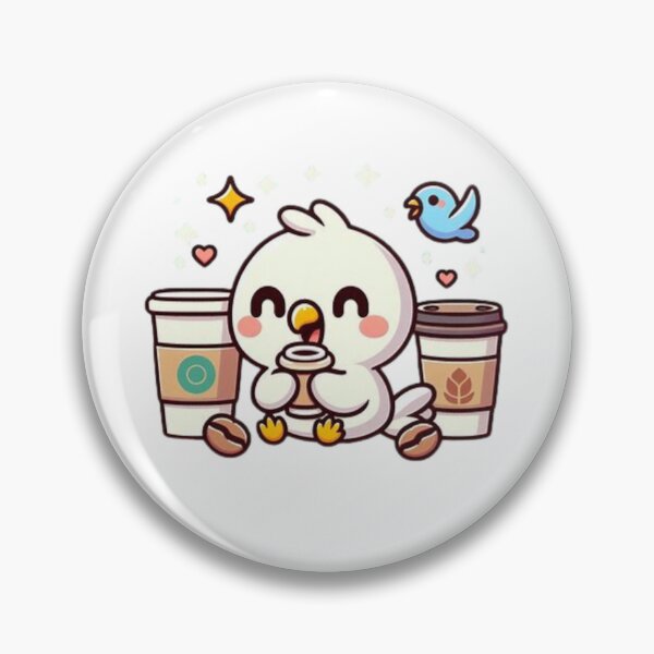Item preview, parrot with coffee designed and sold by Eternalski.
