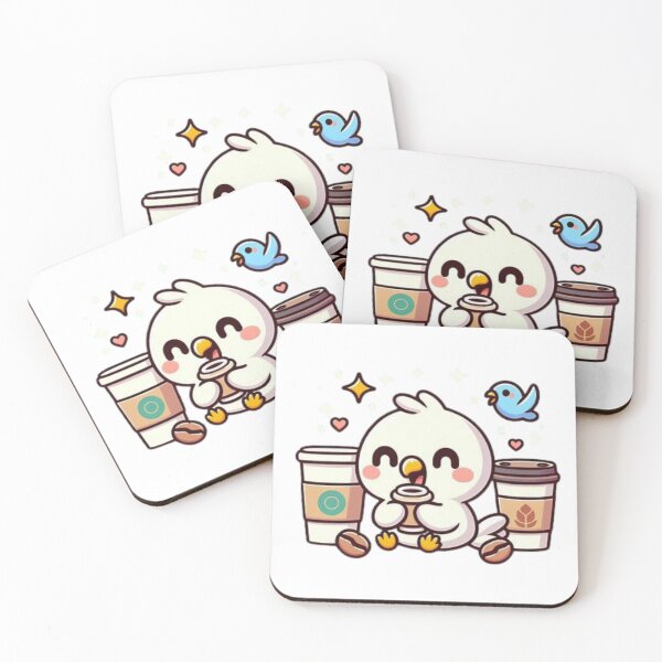 Item preview, parrot with coffee designed and sold by Eternalski.