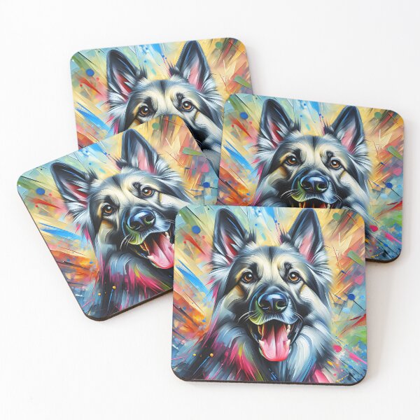 Item preview, German Shepherd Sable Dog Acrylic Print Pet Portrait Dog Lovers designed and sold by Puppy Puzzles Plus.
