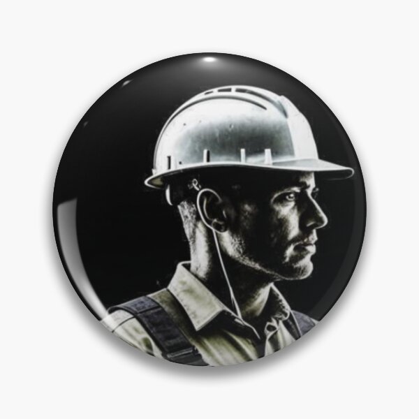 Item preview, construction worker, man, helmet, worker designed and sold by DonnaBlankaArt.