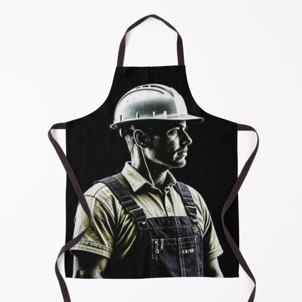 Item preview, construction worker, man, helmet, worker designed and sold by DonnaBlankaArt.