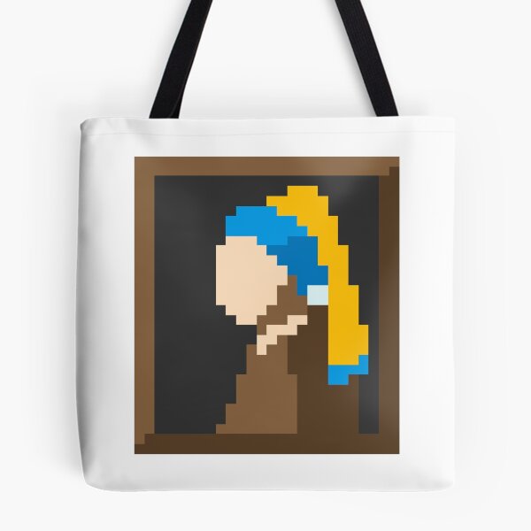 Item preview, Pixel Girl con un arete de perlas designed and sold by Alieren Buz.