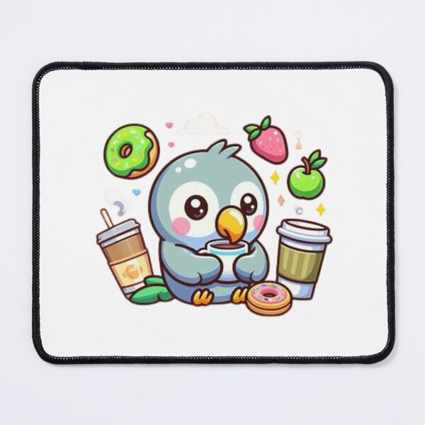 Item preview, parrot with coffee designed and sold by Eternalski.