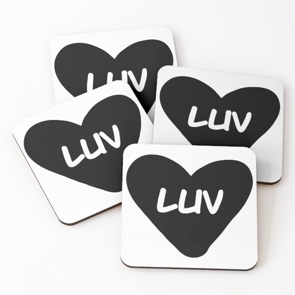 Item preview, LUV (black) designed and sold by Ally Designs.