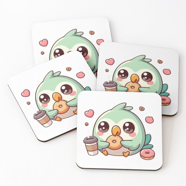 Item preview, parrot with coffee designed and sold by Eternalski.